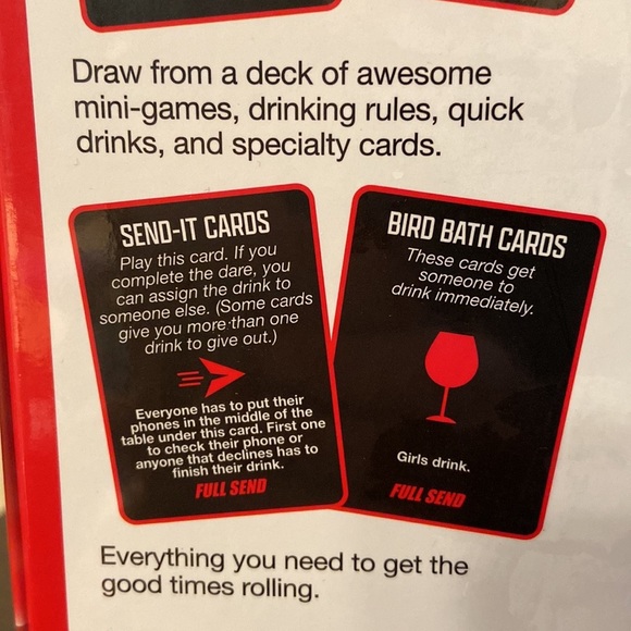 Drinking party game Full Send *New in box* - Picture 4 of 6